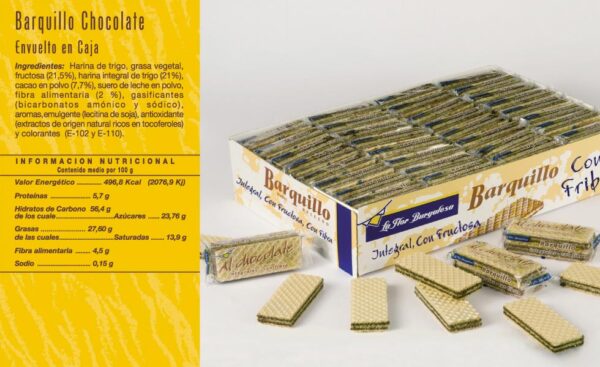 Barquillo de choco envuelto