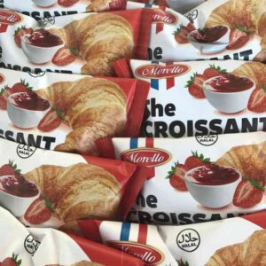 Croissant relleno de fresa