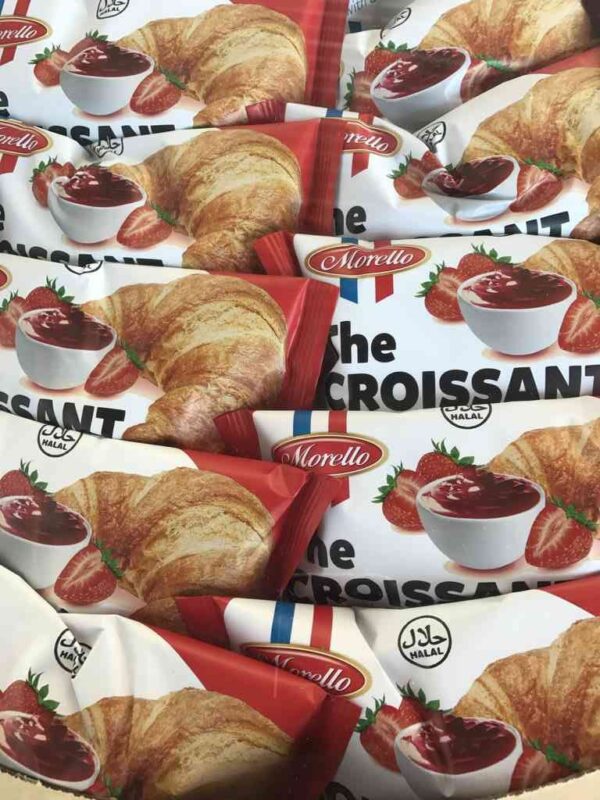 Croissant relleno de fresa