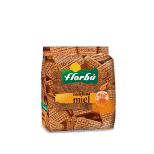 castellana de miel con azucar en bolsa