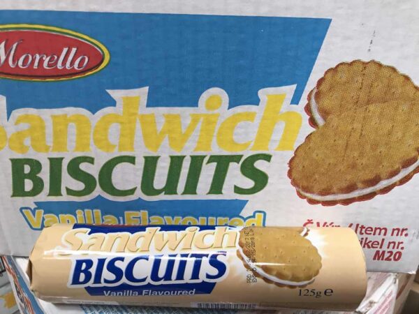 Galleta sándwich de vainilla