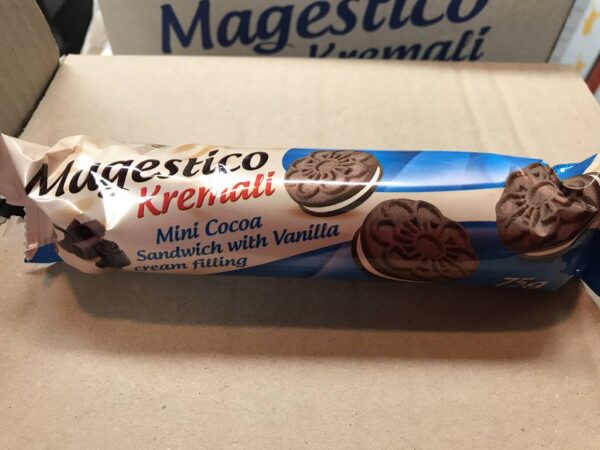 Galleta Magestico de cacao con vainilla