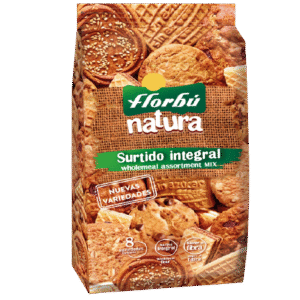 surtido de galletas integrales en bolsa.