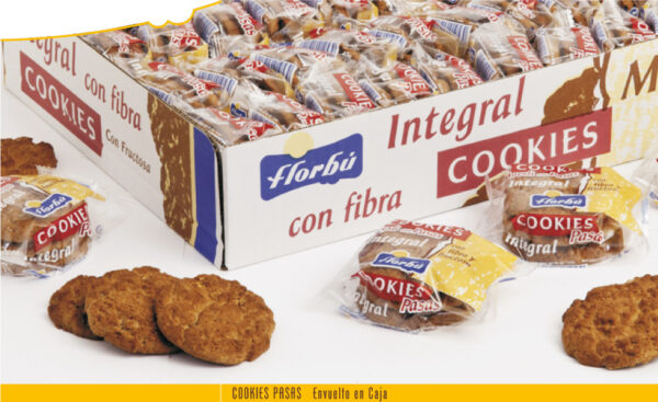Cookies de pasas integral envuelto 1,8kgr