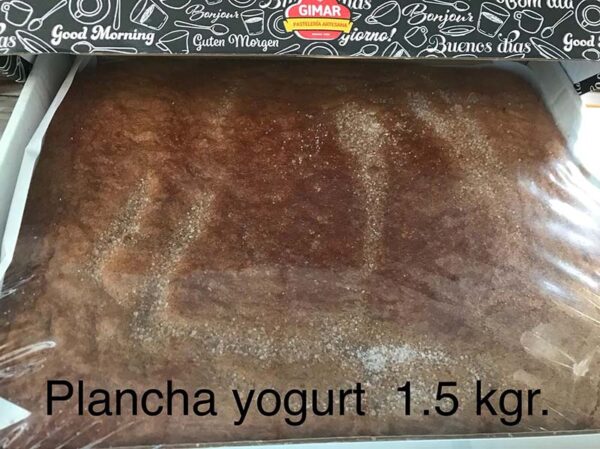 Plancha de yogur