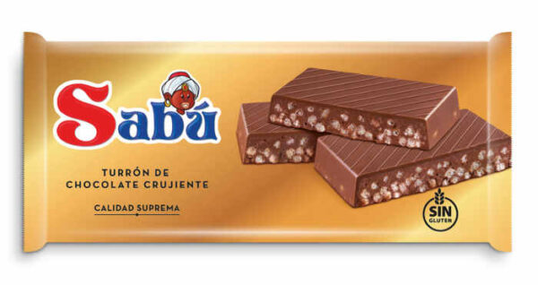 Turrón de chocolate crujiente