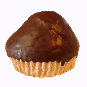 Magdalenas casera bañadas en chocolate