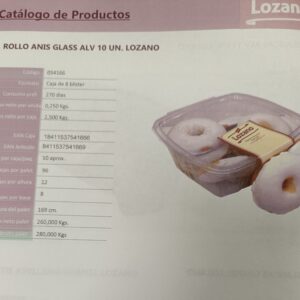 LOZANO ROLLOS ANIS GLASEADOS BLISTER