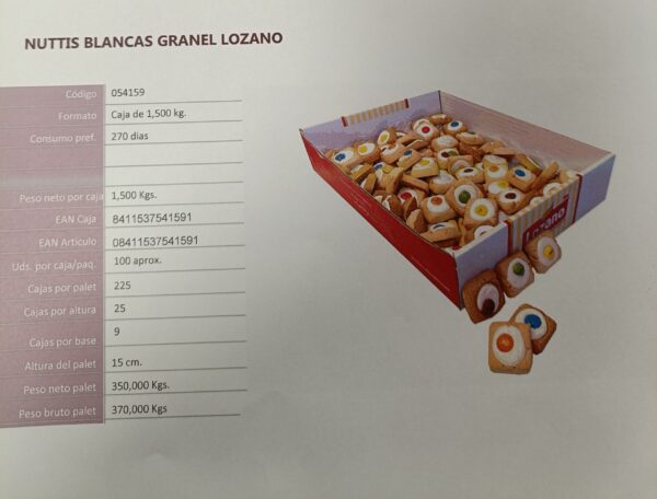 LOZANO NUTTIS BLANCAS A GRANEL 1.5 KGR.