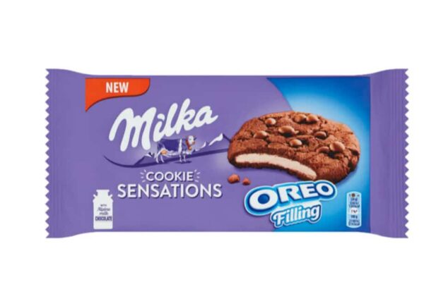 MILKA COOKIES SANSATIONS CON GALLETAS OREO