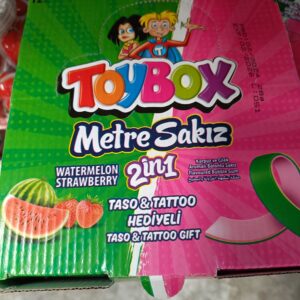 golosina TOYBOX CHICLE KILOMETRICO FRESA Y SANDIA