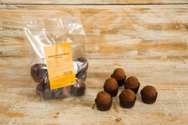 Magdalenas redonditas con cacao