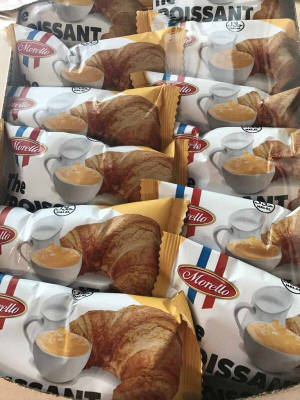 Croissant relleno de crema