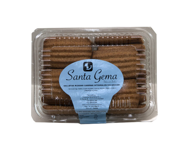 Galletas rizadas caseras integrales sin azúcar