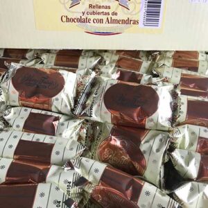 Hojitas rellenas de chocolate con almendras