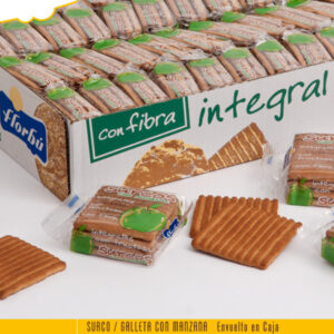 galleta de avena y manzana