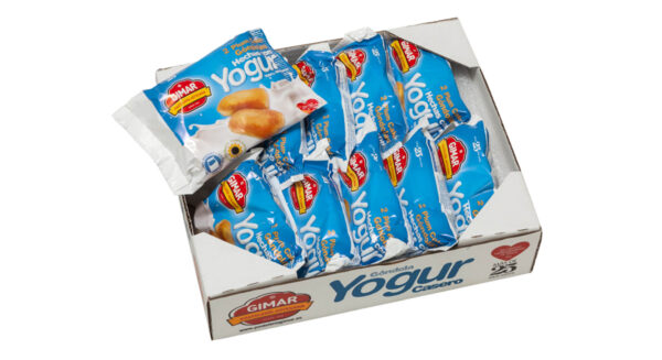 Magdalena góndola con yogur