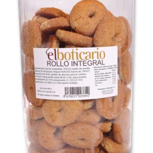 Rollo integral, sin azúcar, bote.
