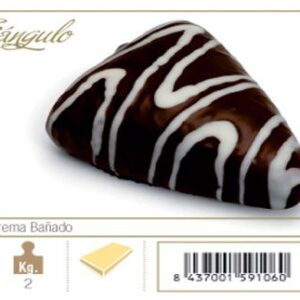 Triangulo crema bañado.