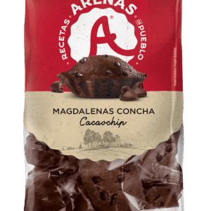 MADALENAS TIPO CONCHAS CACAOCHIPS
