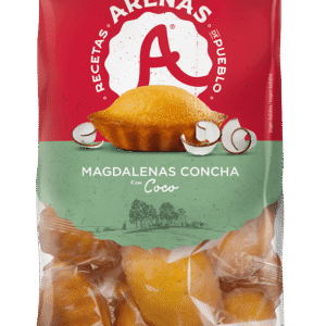 MADALENAS TIPO CONCHAS CON COCO